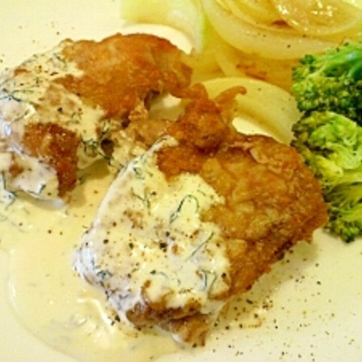 チキンソテー 簡単ディルソース添え レシピ 作り方 By ばじるひよこ 楽天レシピ チキンソテー 簡単ディルソース添え レシピ 作り方 By ばじるひよこ 楽天レシピ